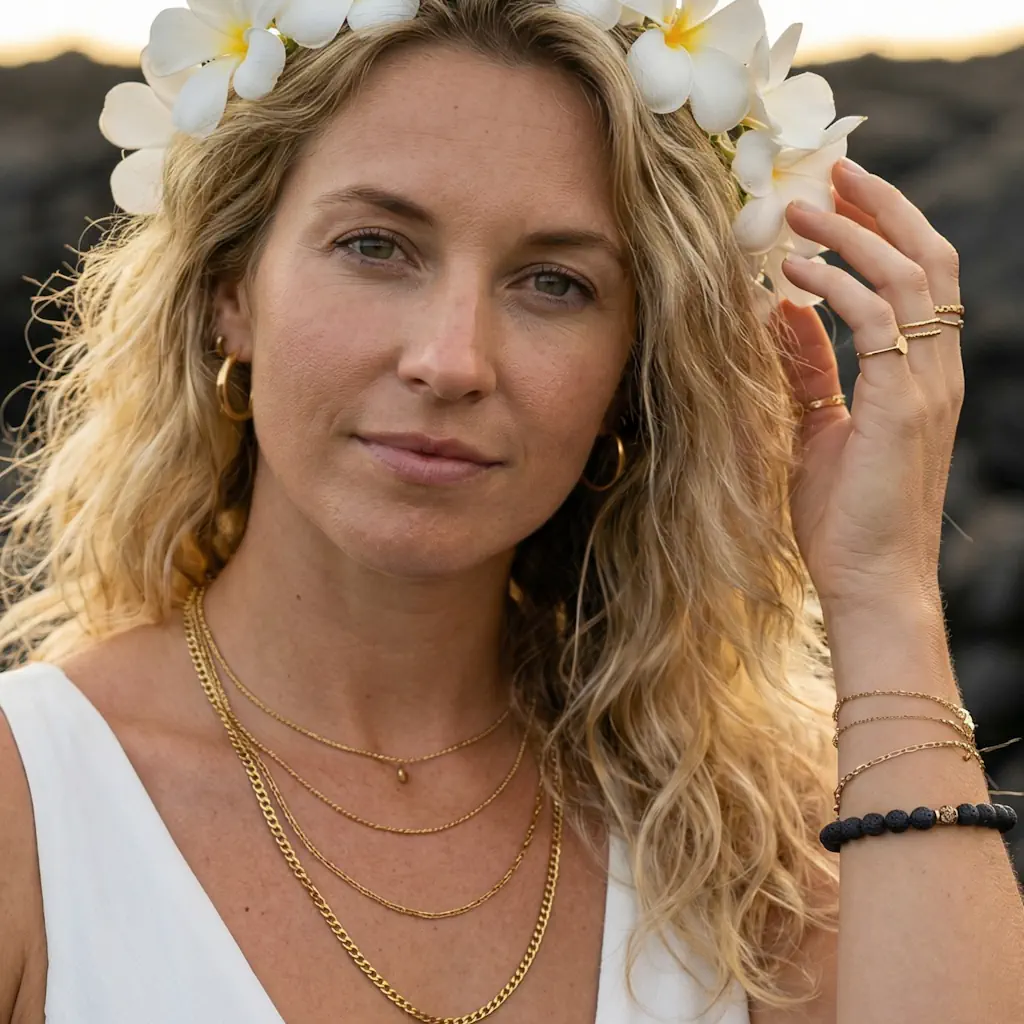 „Brautschmuck Kollektion Halsketten Ohrringe Armbänder René Rose“