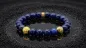 Preview: Armband Wilko Sterling Silber 18K Vergoldet mit Lapislazuli Steine