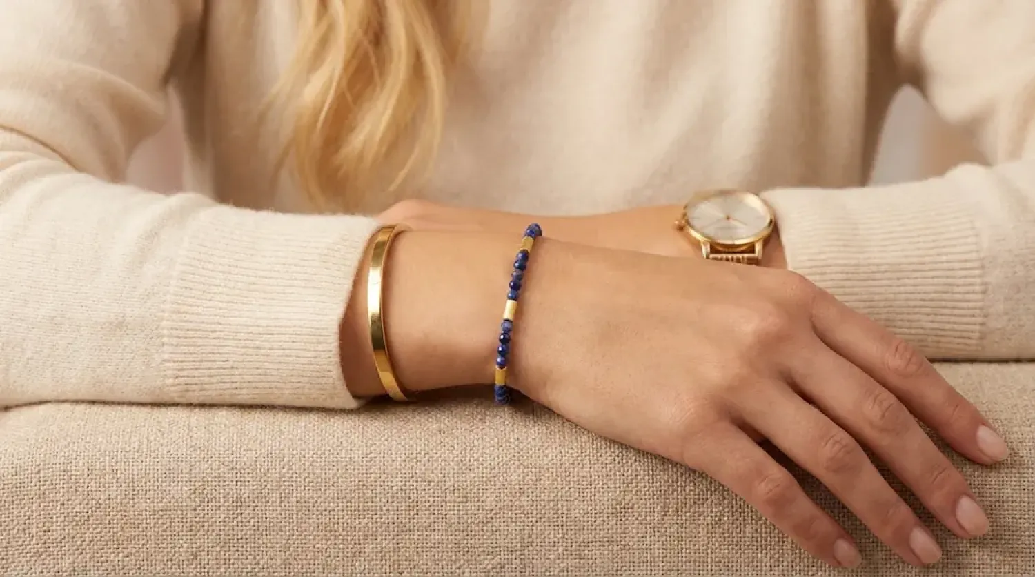 Armband Lagertha Sterling Silber mit  Lapislazuli Steine