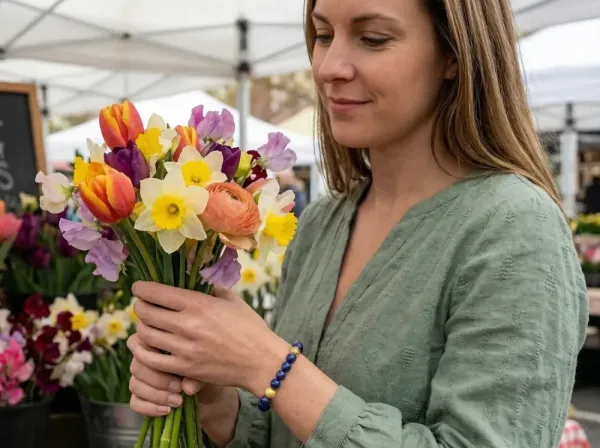 Armband Wilko Sterling Silber 18K Vergoldet mit Lapislazuli Steine