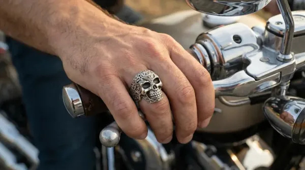 Totenkopf Ring Aesir 925 Sterling Silber